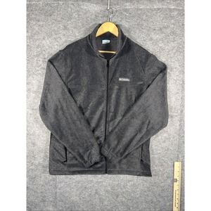 Columbia Sportswear Men's Fleece Jacket Size Large Gray Full Zip Pockets RN69724